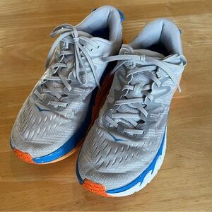 Hoka Athletic Shoes in Gray and Blue